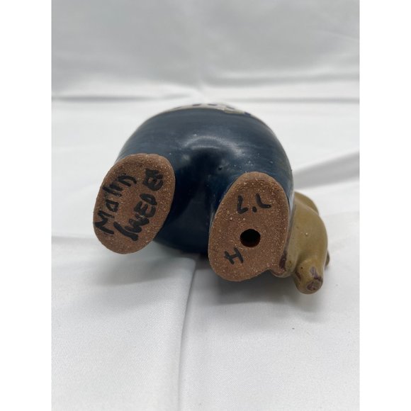 Vintage Lisa Larson Gustavsberg Sweden Malin Boy Teddy Bear Pottery Signed - Picture 5 of 6